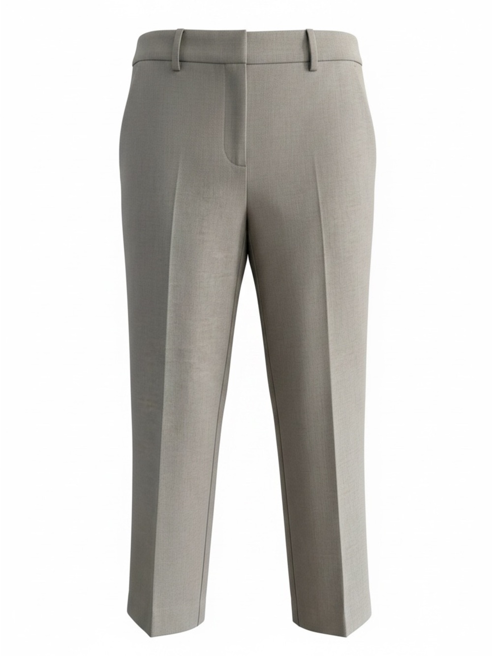 Zara Straight-Leg Dress Trousers in Taupe